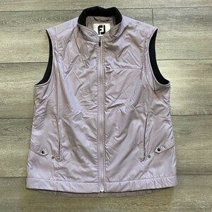 WOMEN’S Footjoy Purple Golfing Golf Fleece Lined Vest Sz Medium Fj